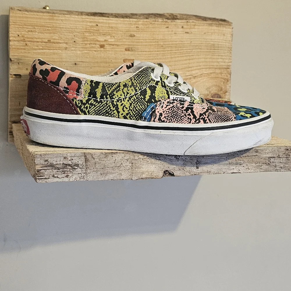 Vans Era Patchwork Leopard Snake shoes sz: M3.5 W5 - Picture 2 of 7